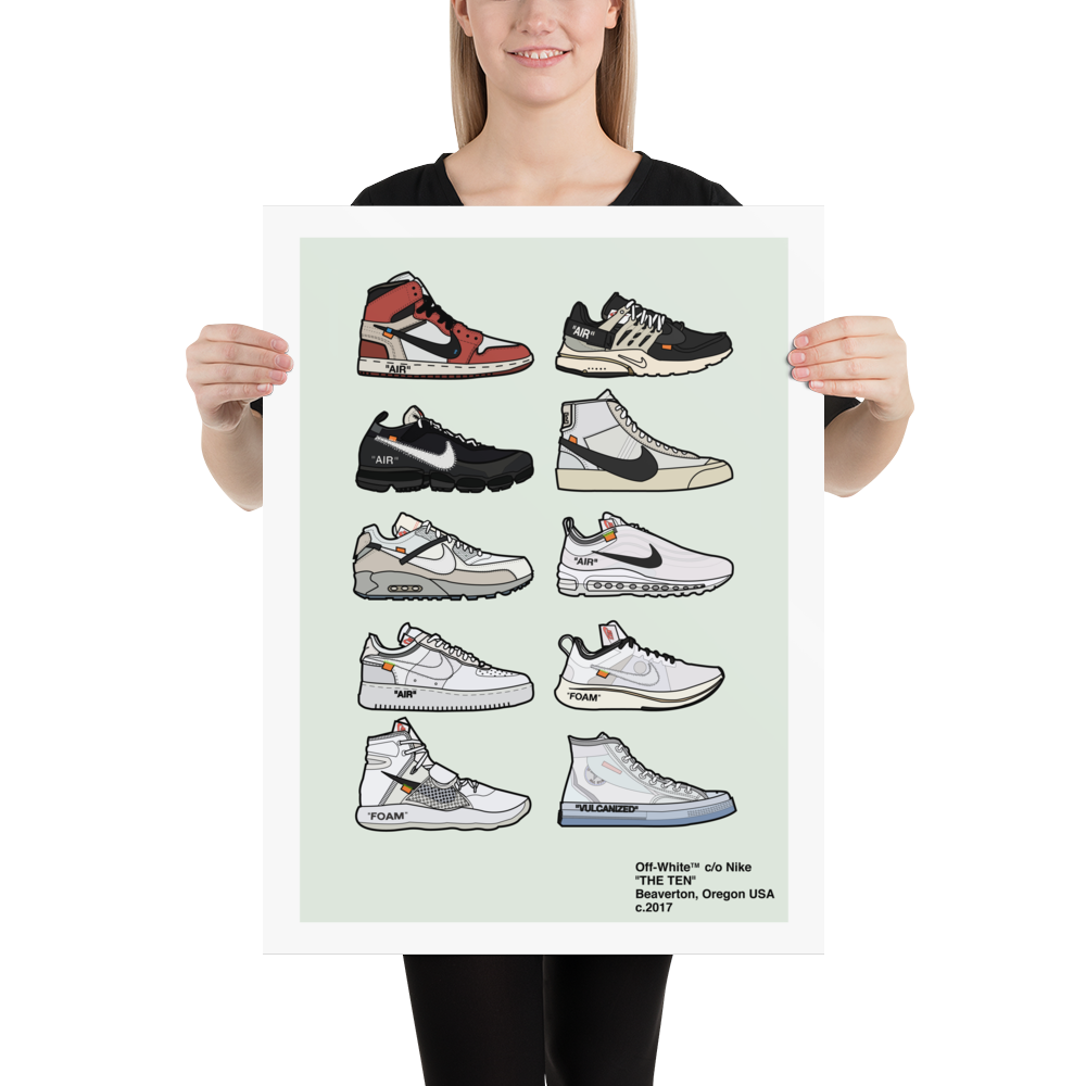 Supreme x LV Pattern Poster, Hypebeast Poster Sneaker Art