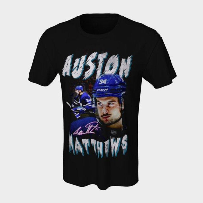 Auston Matthews Silhouette Toronto Maple Leafs Shirt