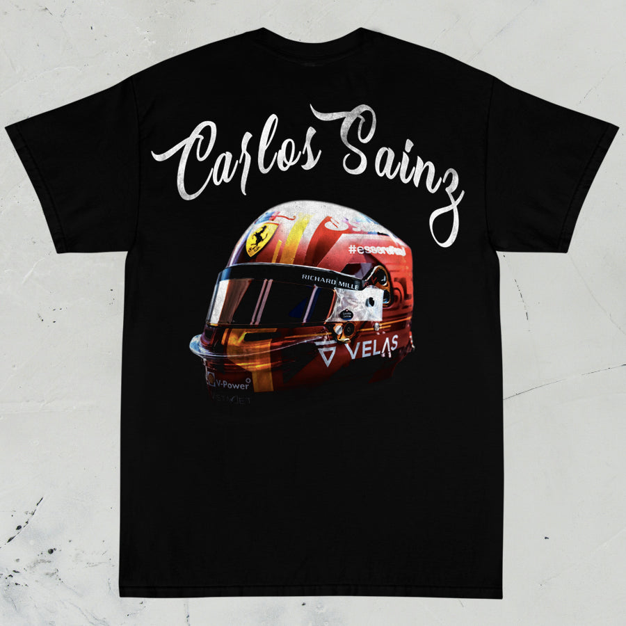 Carlos Sainz Jr Helmet Tee - Scuderia Ferrari