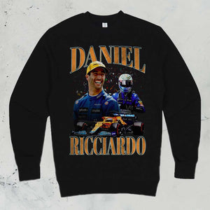 Daniel Ricciardo - Mclaren Racing Black Crewneck Unisex Sweater. 