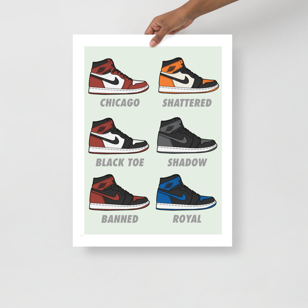 Jordan: The Iconic Ones - Sneaker Poster