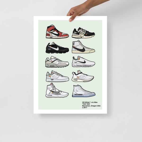 Off-White c/o NIKE, INC. THE TEN Campaign - WNW  Nike campaign, Sneaker  posters, Sneakers illustration