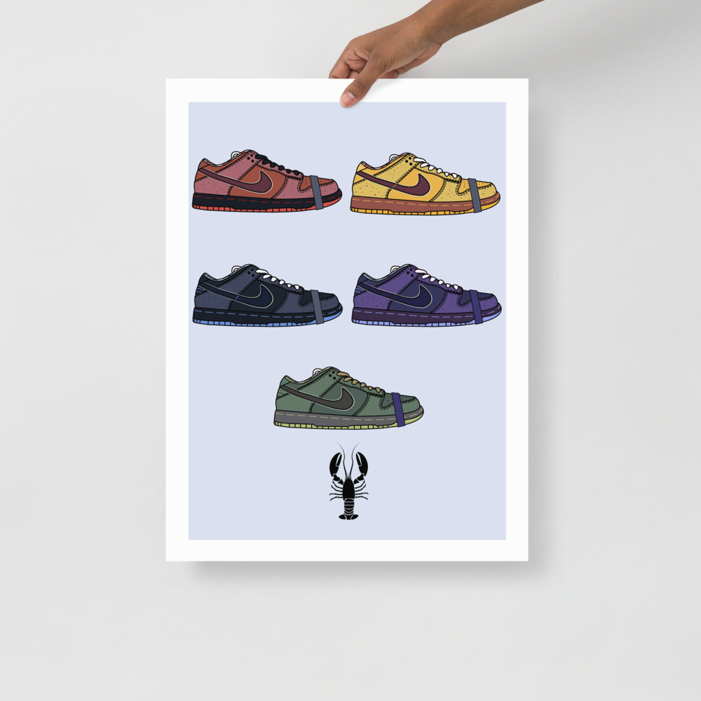 Nike SB Lobster Pack - Sneaker Poster