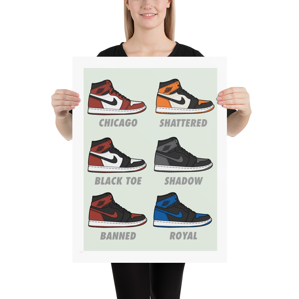 Jordan: The Iconic Ones - Sneaker Poster