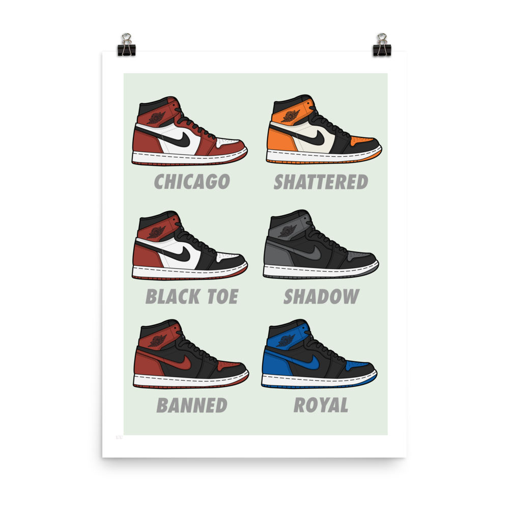 Jordan: The Iconic Ones - Sneaker Poster