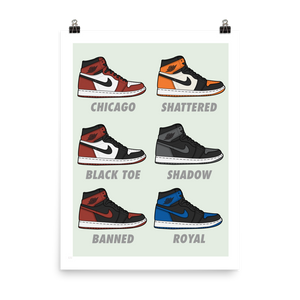 Jordan: The Iconic Ones - Sneaker Poster