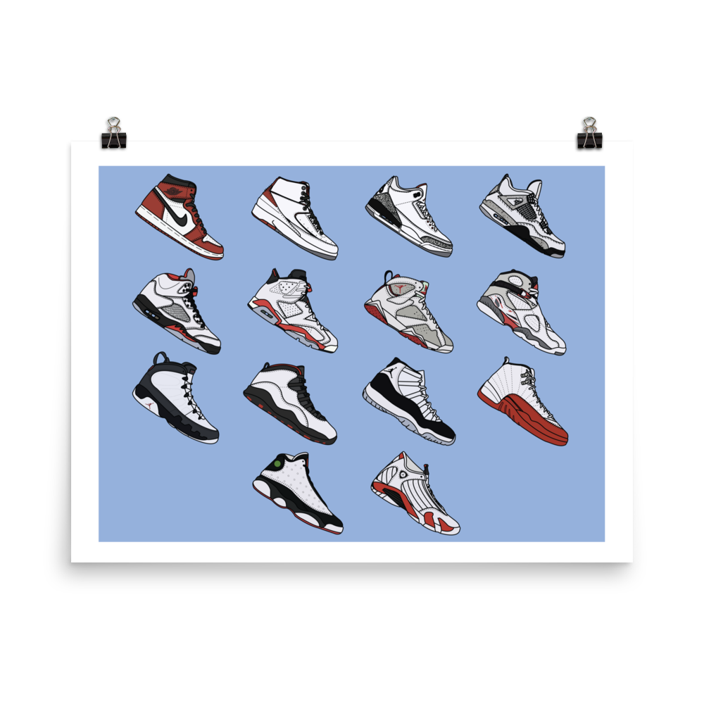 Michael Jordan's Last Dance  v1 - Sneaker Poster