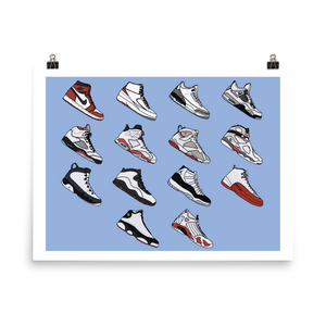Michael Jordan's Last Dance  v1 - Sneaker Poster