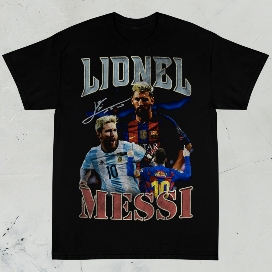 Lionel Messi - Barca - Vintage Inspired Bootleg Tee – GPS Vintage Design