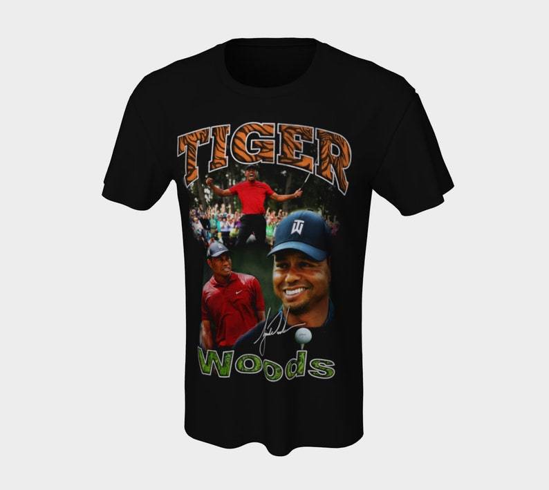 Tiger Woods - Masters Champion - GPS Vintage Design